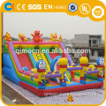 Attractive Carton Inflatable playground for fun, inflatable climbing bouncer slide for kids